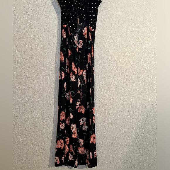 Topshop women’s mixed floral and polka dot spaghetti strap jumper Brunch Vacay - Picture 8 of 10